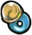 Gold and Blue Ring Icon