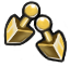 Gold Earrings Icon