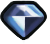 Grey and Dark Gem Icon