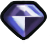 Dark Blue Gem Icon