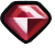 Dark Red Gem Icon