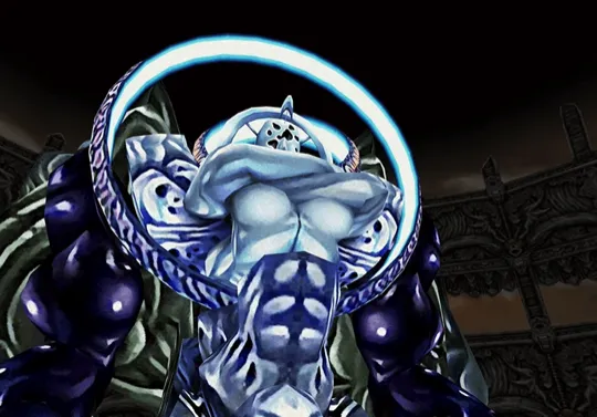 Thumbnail of the video showing the boss battle against Necron