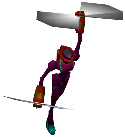 Aero Combatant enemy model from Final Fantasy VII