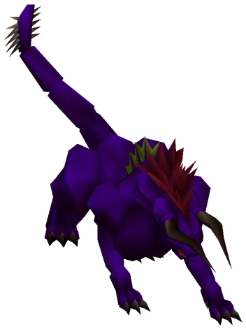 Behemoth enemy model from Final Fantasy VII