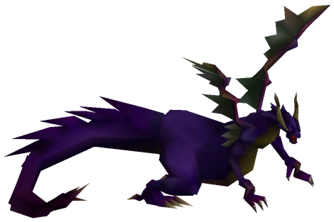 Blue Dragon enemy model from Final Fantasy VII