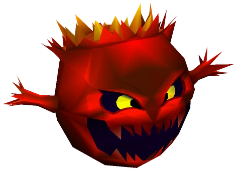 Bomb enemy model from Final Fantasy VII