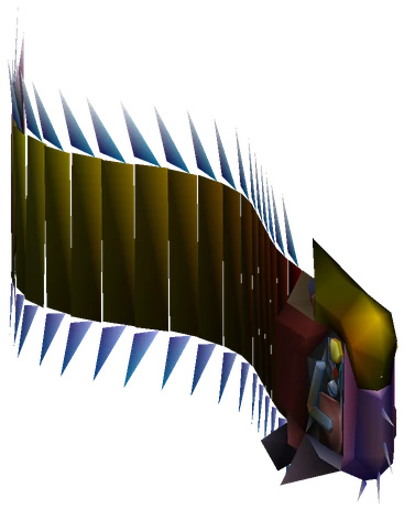 Corvette enemy model from Final Fantasy VII