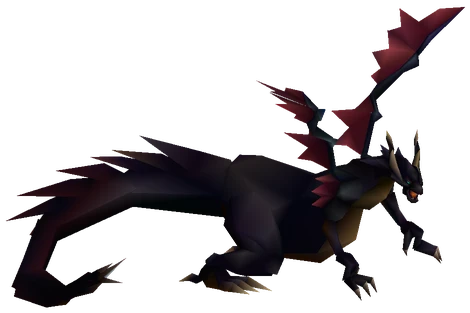 Dark Dragon enemy model from Final Fantasy VII