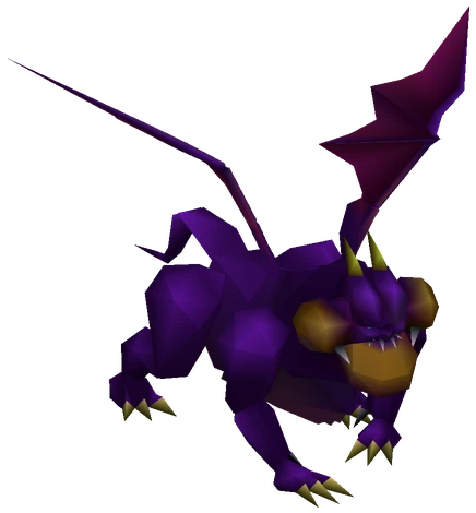 Diablo enemy model from Final Fantasy VII