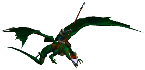 Dragon Rider enemy model from Final Fantasy VII