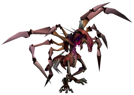 Dragon Zombie enemy model from Final Fantasy VII