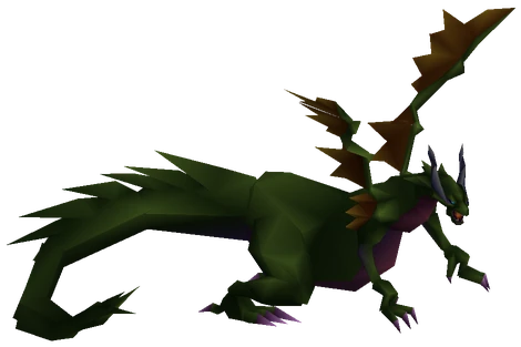 Dragon enemy model from Final Fantasy VII