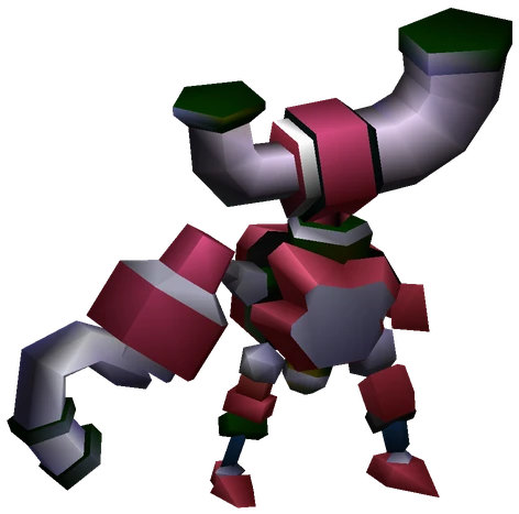 Gas Ducter enemy model from Final Fantasy VII