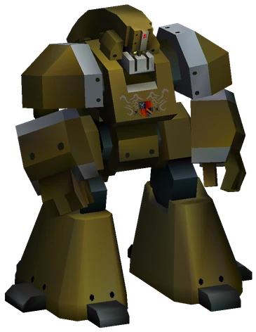 Golem enemy model from Final Fantasy VII