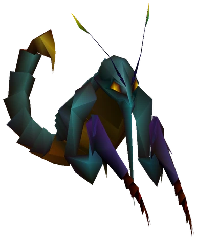Grashtrike enemy model from Final Fantasy VII
