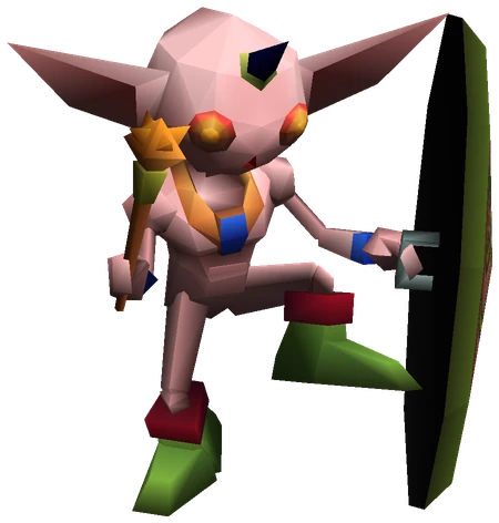 Grimguard enemy model from Final Fantasy VII
