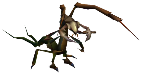 Kelzmelzer enemy model from Final Fantasy VII