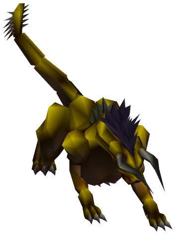 King Behemoth enemy model from Final Fantasy VII