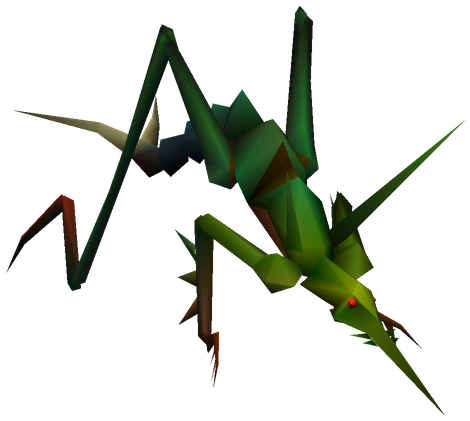 Kyuvilduns enemy model from Final Fantasy VII