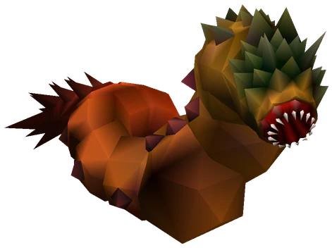 Land Worm enemy model from Final Fantasy VII
