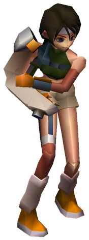 Mystery Ninja enemy model from Final Fantasy VII