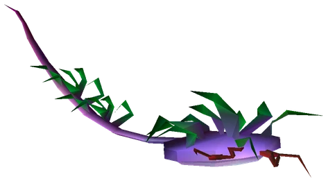 Parasite enemy model from Final Fantasy VII