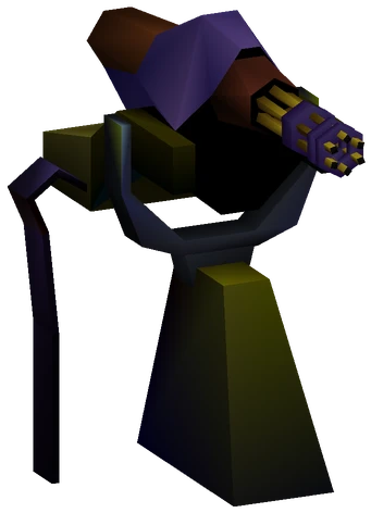 Proto Machinegun enemy model from Final Fantasy VII