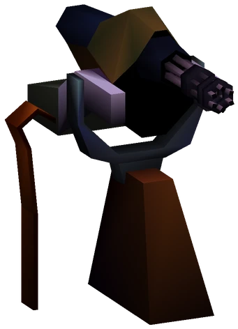 Quick Machine Gun enemy model from Final Fantasy VII
