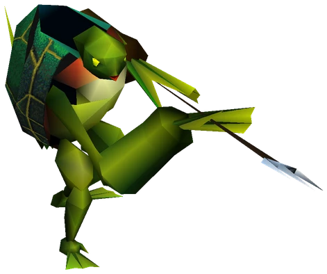Sahagin enemy model from Final Fantasy VII