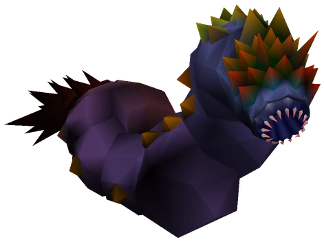 Sea Worm enemy model from Final Fantasy VII