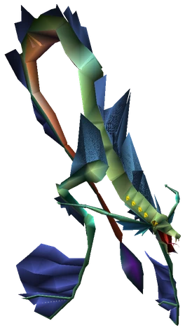 Serpent enemy model from Final Fantasy VII