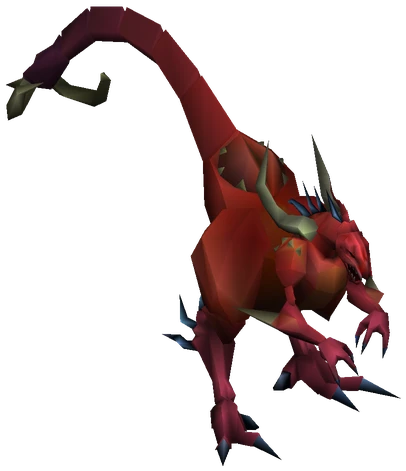 Vlakorados enemy model from Final Fantasy VII