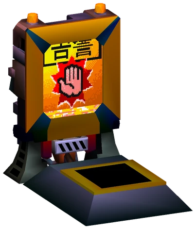 Warning Board enemy model from Final Fantasy VII