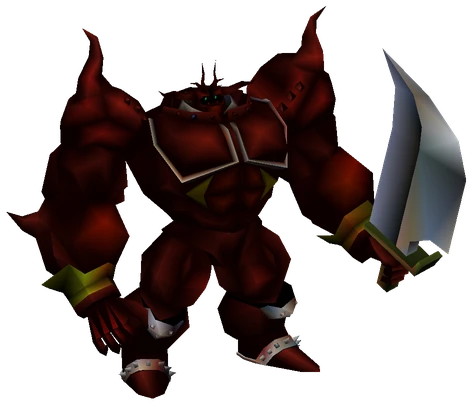 Wolfmeister enemy model from Final Fantasy VII