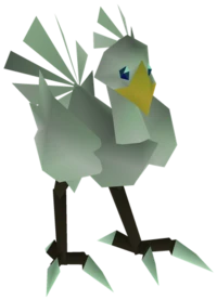 Green Chocobo field model from Final Fantasy VII