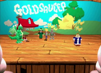 The play at Event Square with Cloud and Aeris