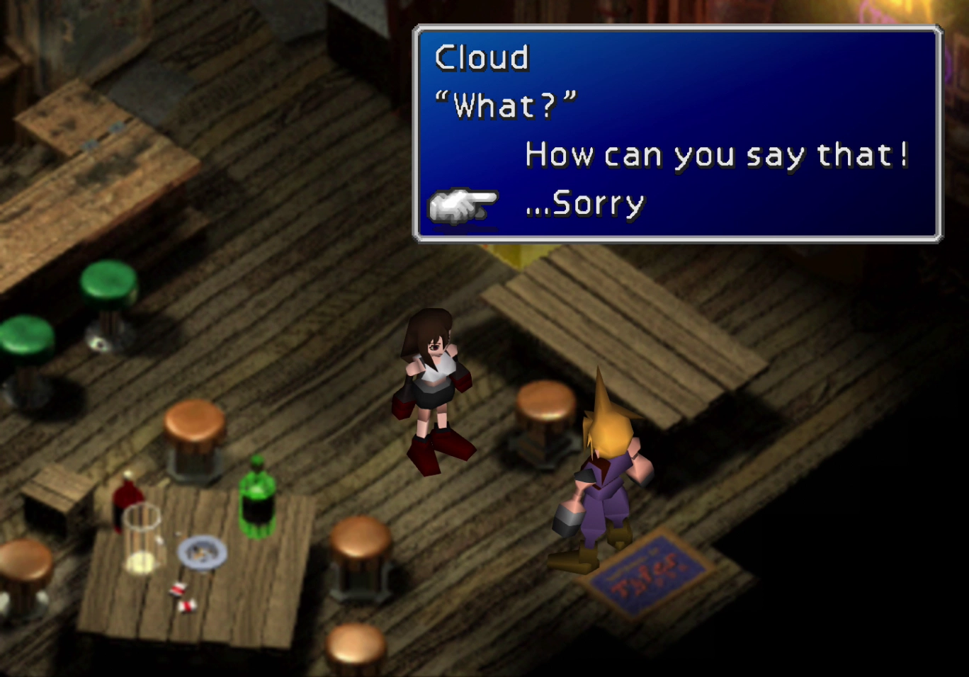 Apologizing to Tifa