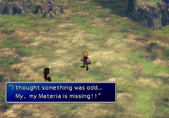 Yuffie and the party’s stolen Materia