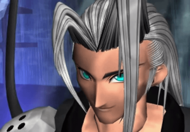 Sephiroth during Aeris’ death scene