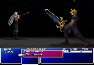 Using Omnislash against Sephiroth