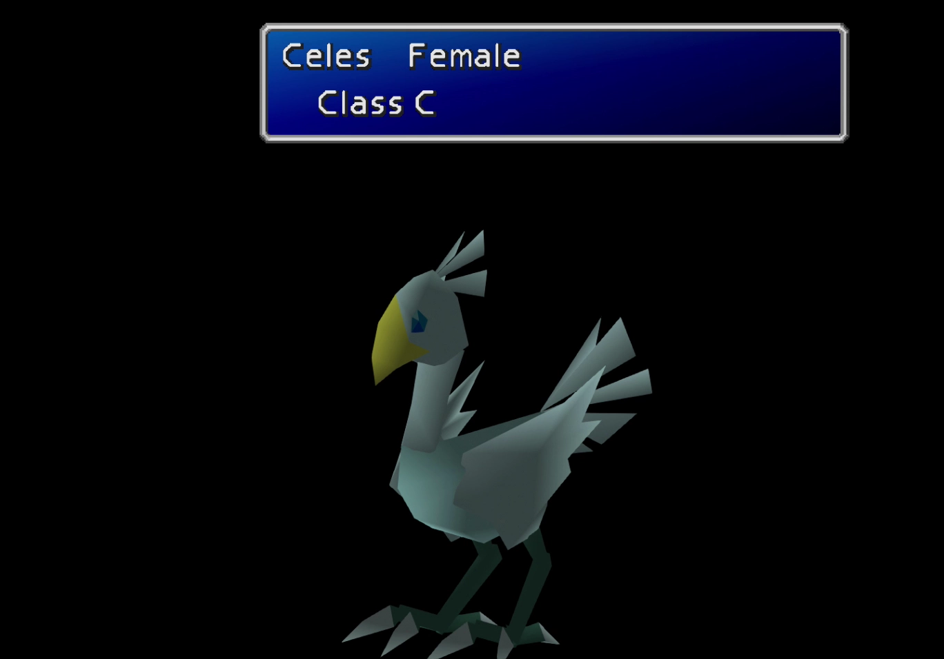 A Blue Chocobo