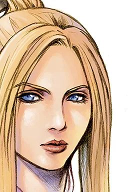 Quistis in the Infirmary of Balamb Garden during the opening cinematic of the game