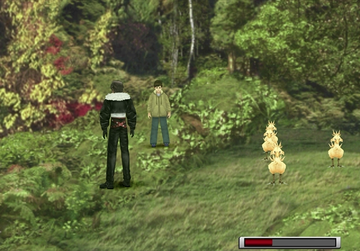 The third ChocoZiner location up the ramp in the Chocobo Forest of Fun