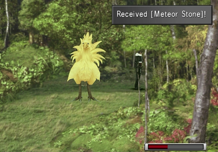The treasure location at the back of the Chocobo Forest of Fun