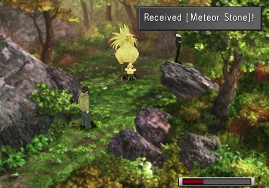The treasure location in the back right corner of the Chocobo Enclosed Forest
