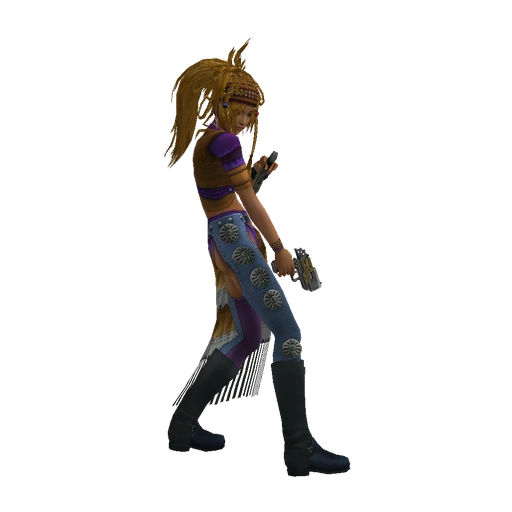 Rikku in the Gunner Dressphere