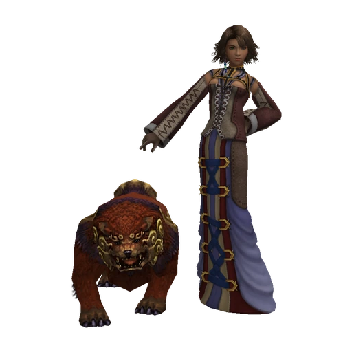 Yuna in the Trainer Dressphere