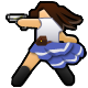 Blue Bullets Icon