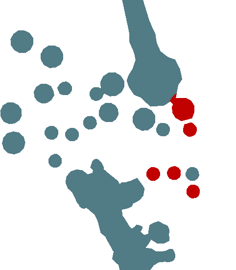 Map of the Scaling the Heights pedestals