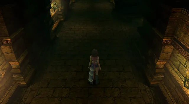 Entrance to the Ruin Depths from the Chocobo Ranch